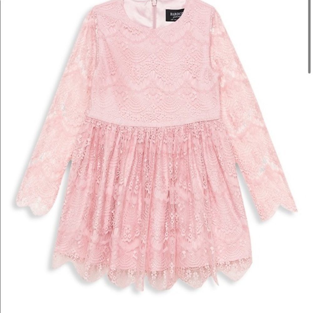 Nwt size 14 Bardot junior pink lace dress